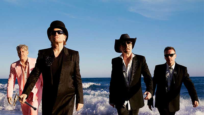 U2 Band members: Bono, The Edge, Adam Clayton and Larry Mullen Jr. 