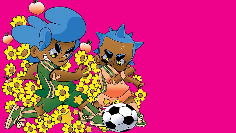 Artwork by Frank "Paper" Dunson from Georgia, USA  created for Visa’s Reimagine FIFA World Cup 2026 collaboration.