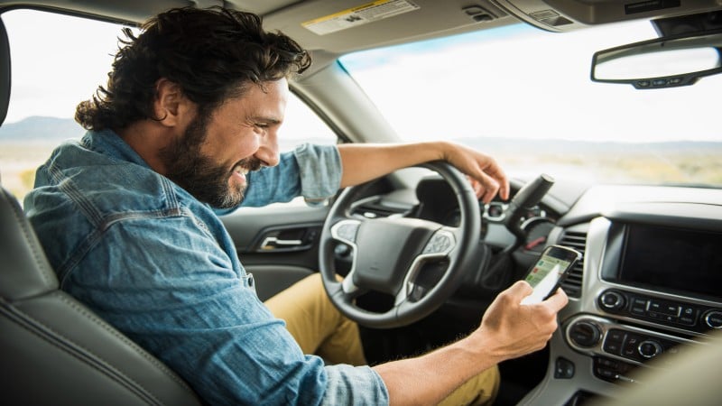 man in electric car 800