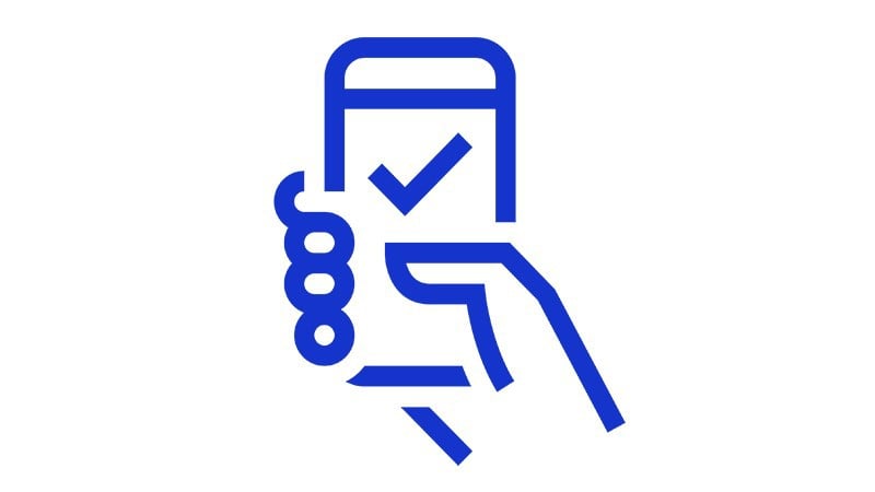 phone in hand icon