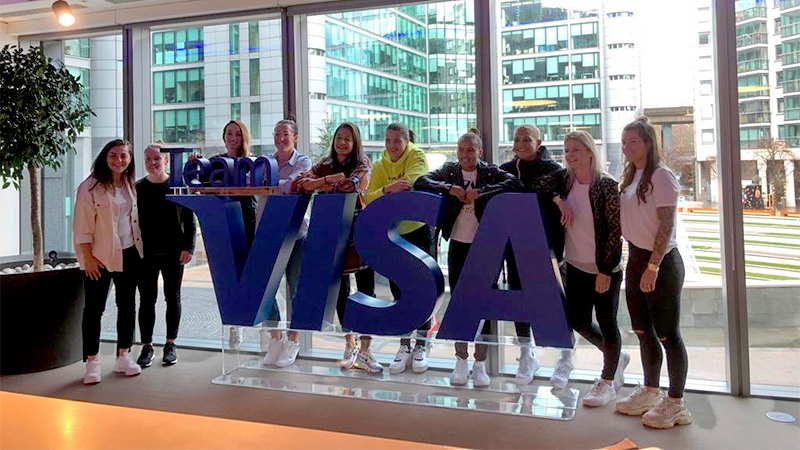 Team Visa photo shoot